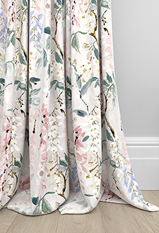 Wisteria, Blush - Made to Measure Curtains